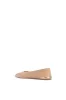 Fleur Ballerina Flat Shoe in Nude Nappa Leather sold by Gabriela Hearst