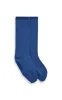 Oshun Knit Socks in Dark Blue Denim Cashmere sold by Gabriela Hearst