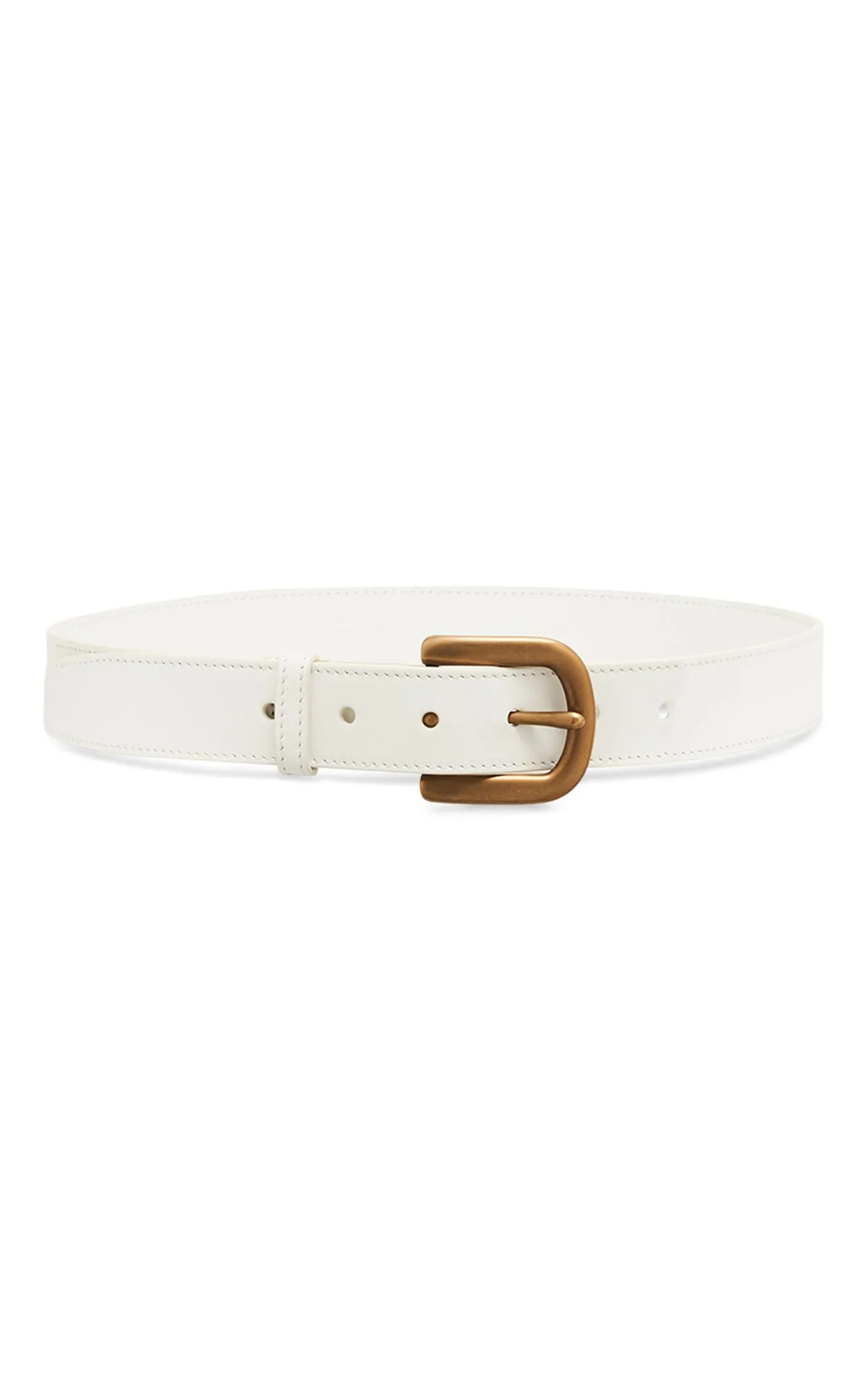 Sam Belt in White Leather sold by Gabriela Hearst