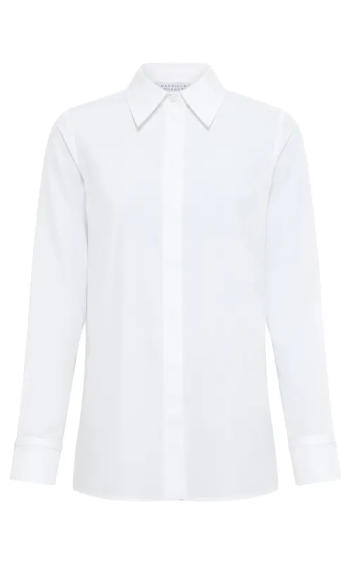 Cruz Shirt in White Sea Island Cotton sold by Gabriela Hearst