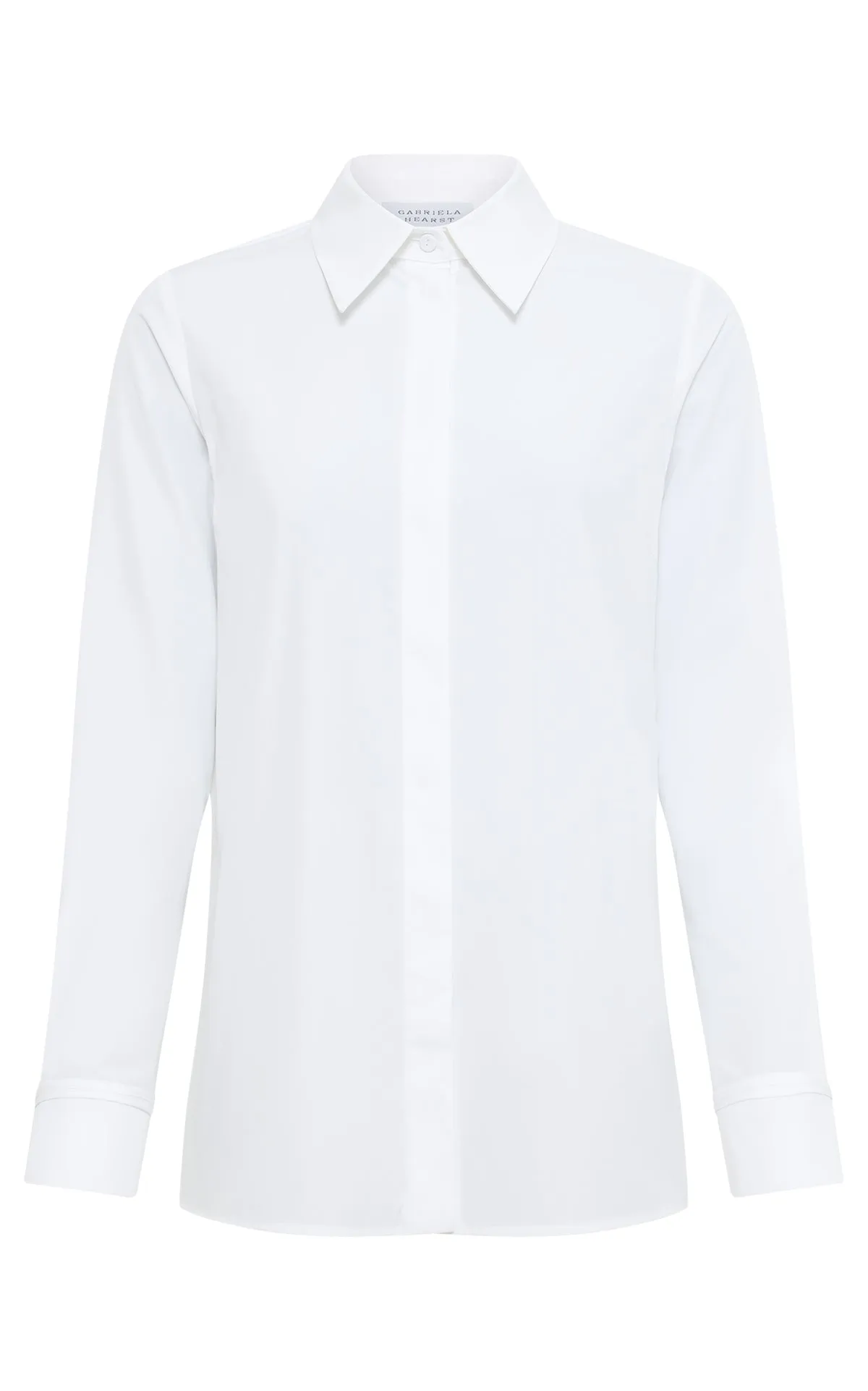 Cruz Shirt in White Sea Island Cotton sold by Gabriela Hearst