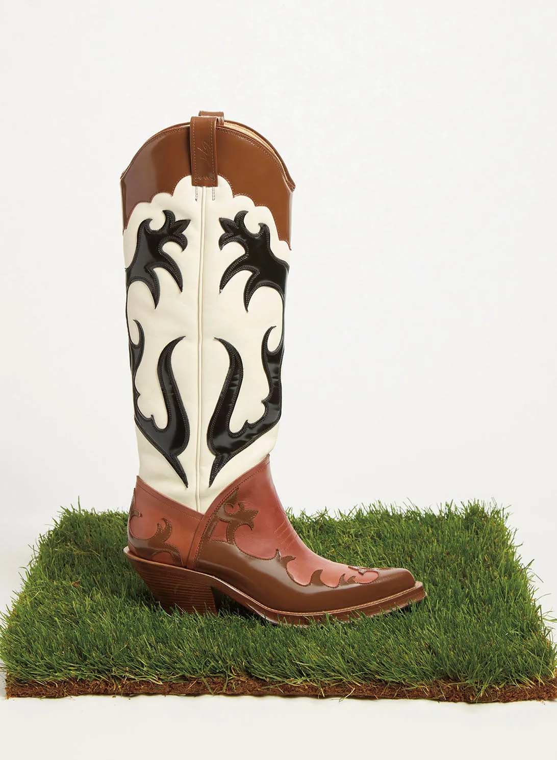 Capitana Cowboy Boot in Cognac Multi Leather sold by Gabriela Hearst product image thumbnail 4