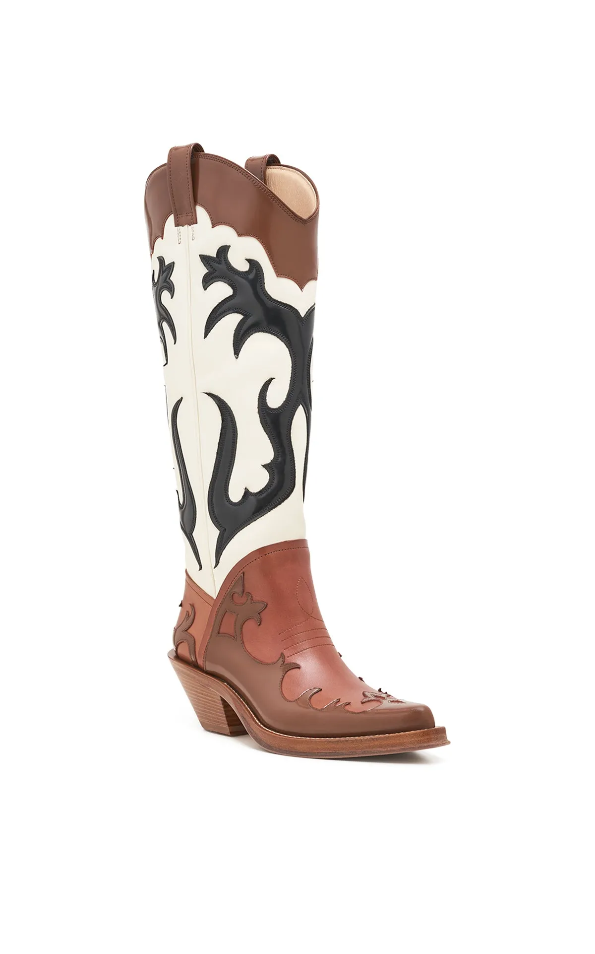 Capitana Cowboy Boot in Cognac Multi Leather sold by Gabriela Hearst product image thumbnail 2