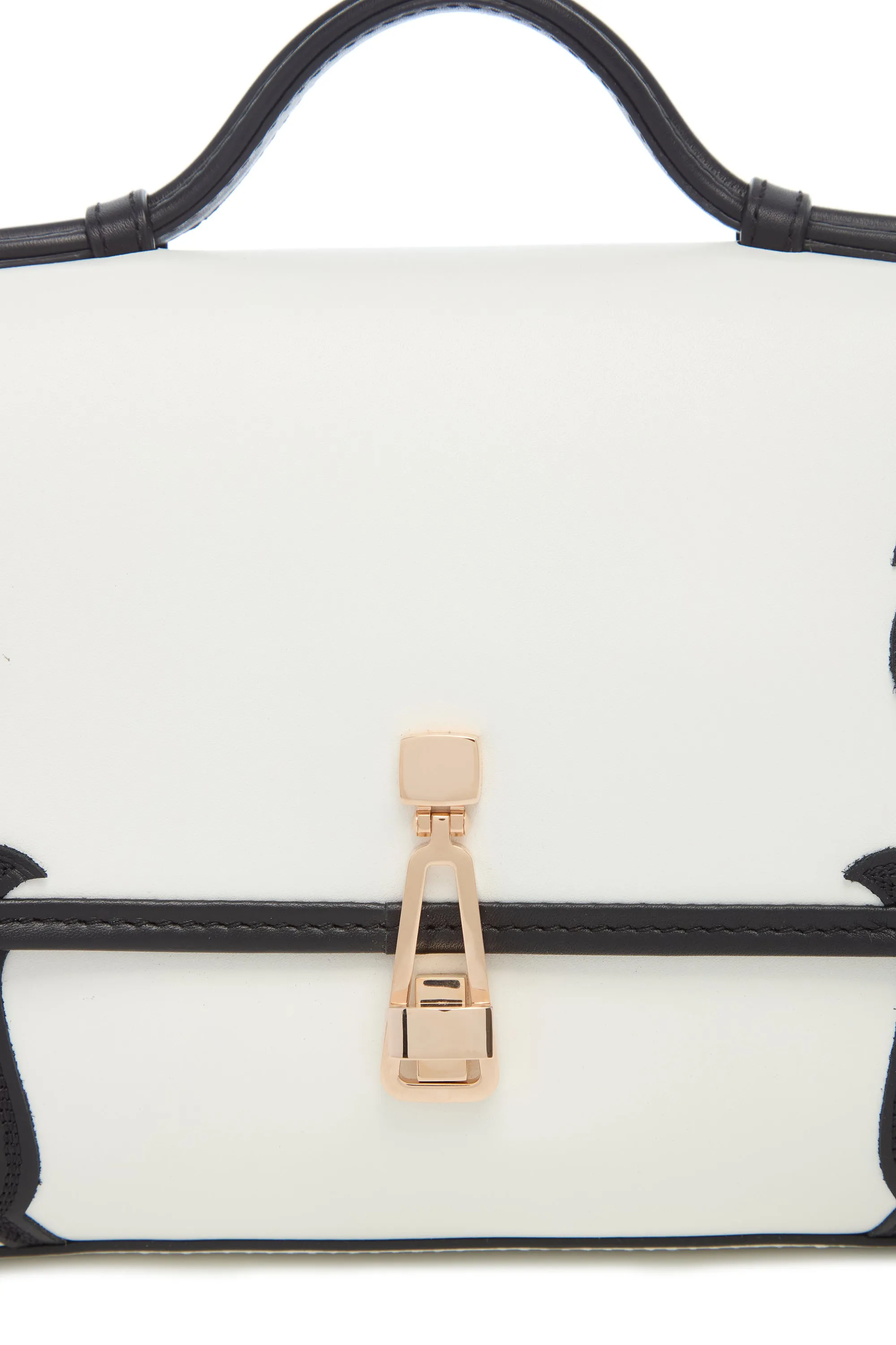 Small Leonora Western Flap Bag in Black & Ivory Leather sold by Gabriela Hearst product image thumbnail 4