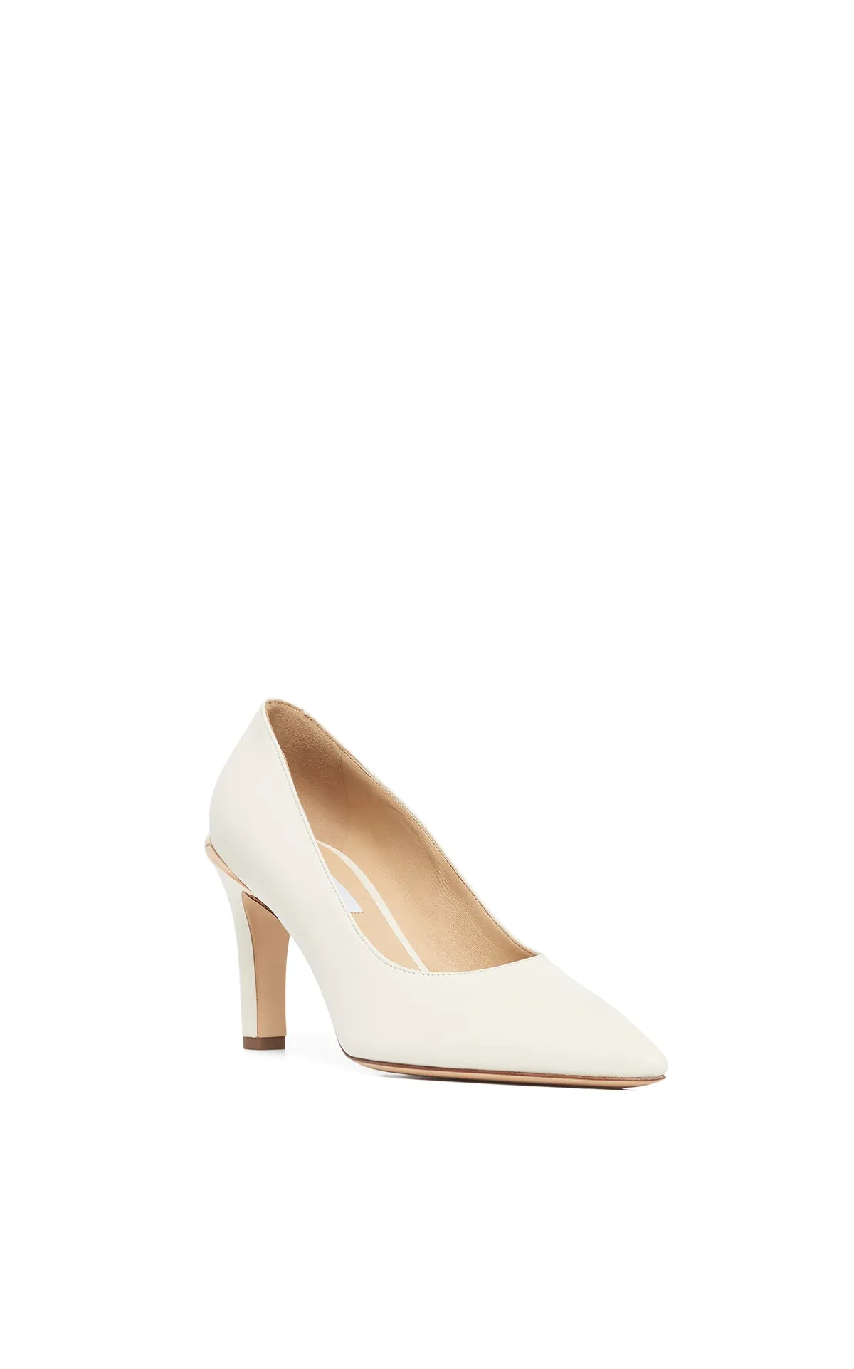 Edwina High Heel Stiletto Pump in Ivory Nappa Leather sold by Gabriela Hearst product image thumbnail 2