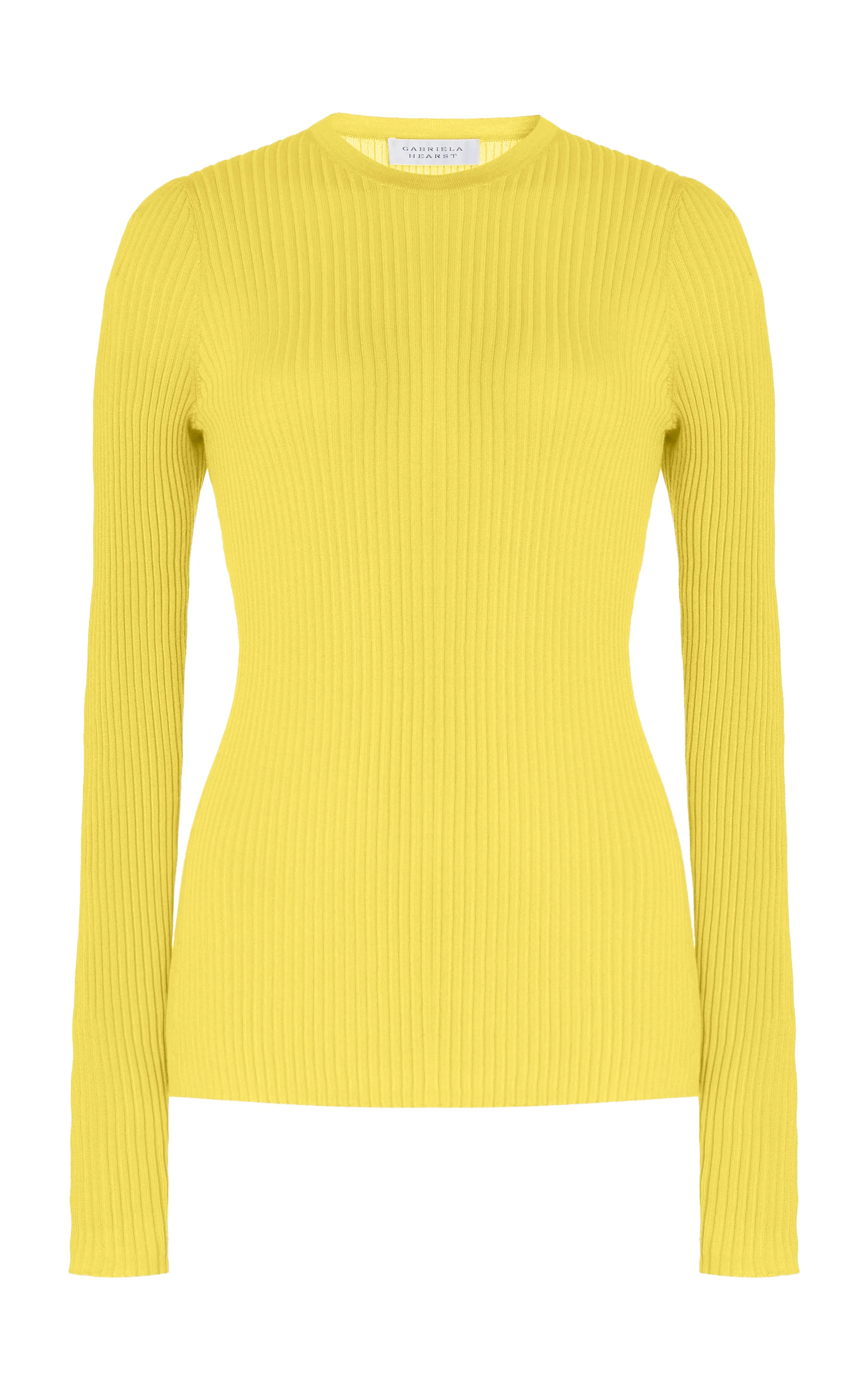 Browning Knit Sweater in Goldenrod Cashmere Silk sold by Gabriela Hearst