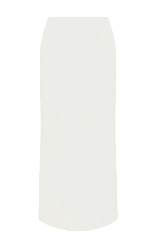 Manuela Midi Skirt in Ivory Soft Leather sold by Gabriela Hearst