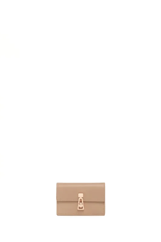 Concertina Card Wallet in Nude Leather sold by Gabriela Hearst
