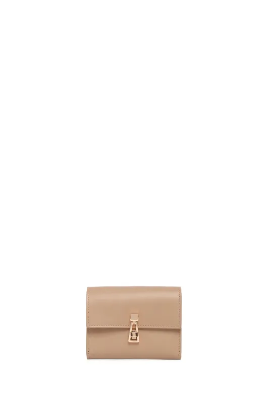 Compact Flat Wallet in Nude Leather sold by Gabriela Hearst