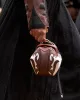 Soft Demi Western Clutch with Chain in Ivory Multi Nappa Leather sold by Gabriela Hearst