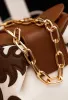 Soft Demi Western Clutch with Chain in Ivory Multi Nappa Leather sold by Gabriela Hearst