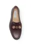 Melchora Stone Loafer in Bordeaux Leather sold by Gabriela Hearst