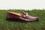 Melchora Stone Loafer in Bordeaux Leather sold by Gabriela Hearst