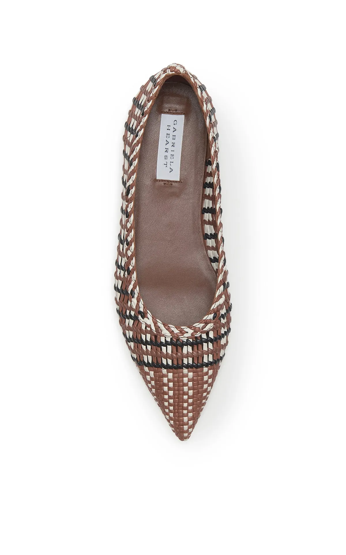 Andres Braided Pump in Cognac Multi Leather sold by Gabriela Hearst product image thumbnail 4
