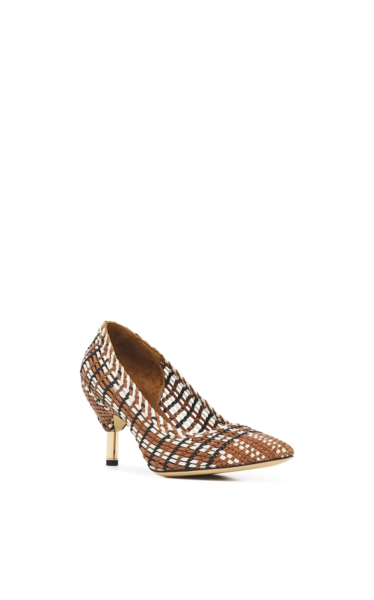 Andres Braided Pump in Cognac Multi Leather sold by Gabriela Hearst product image thumbnail 2