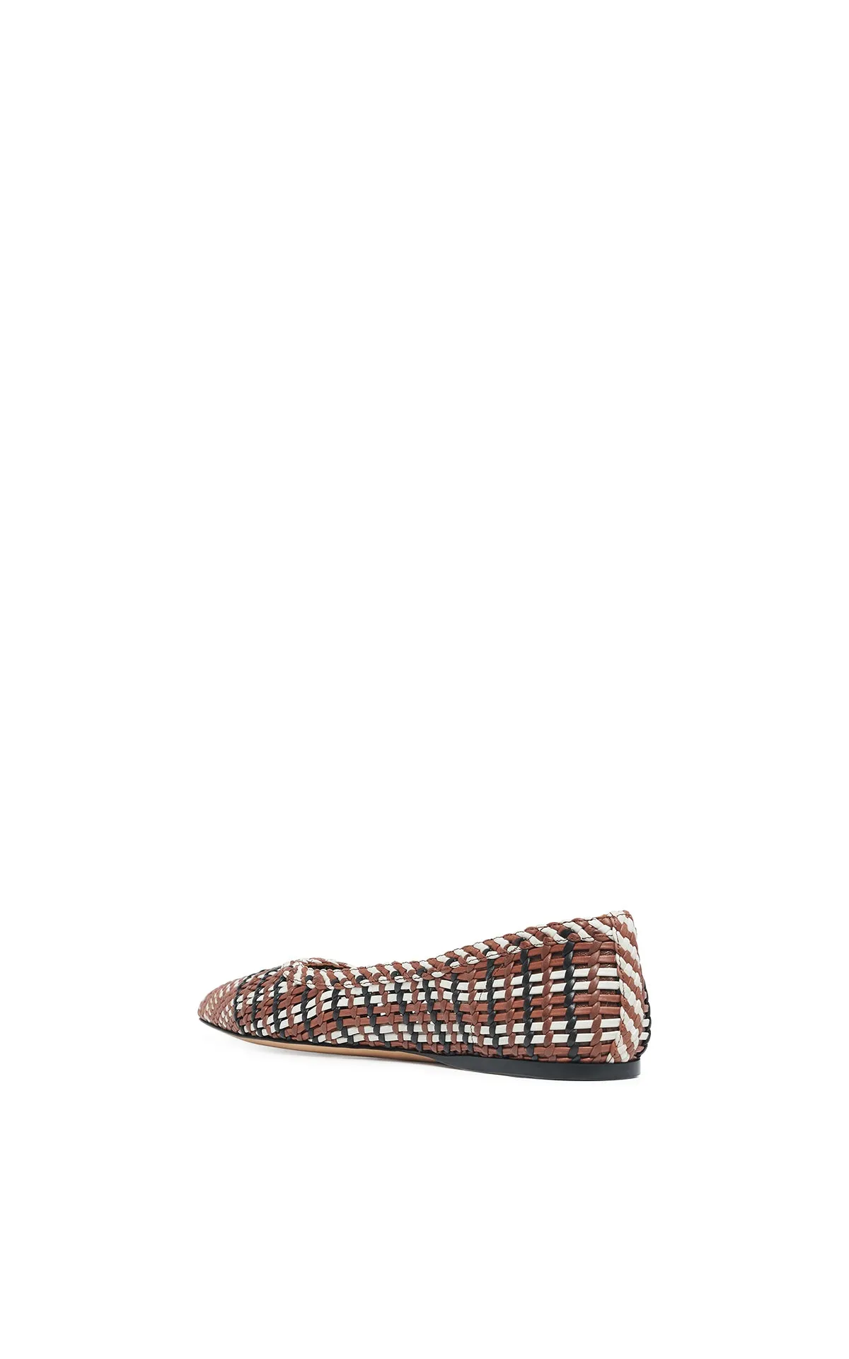 Aurora Braided Flat Shoe in Cognac Multi Leather sold by Gabriela Hearst product image thumbnail 3