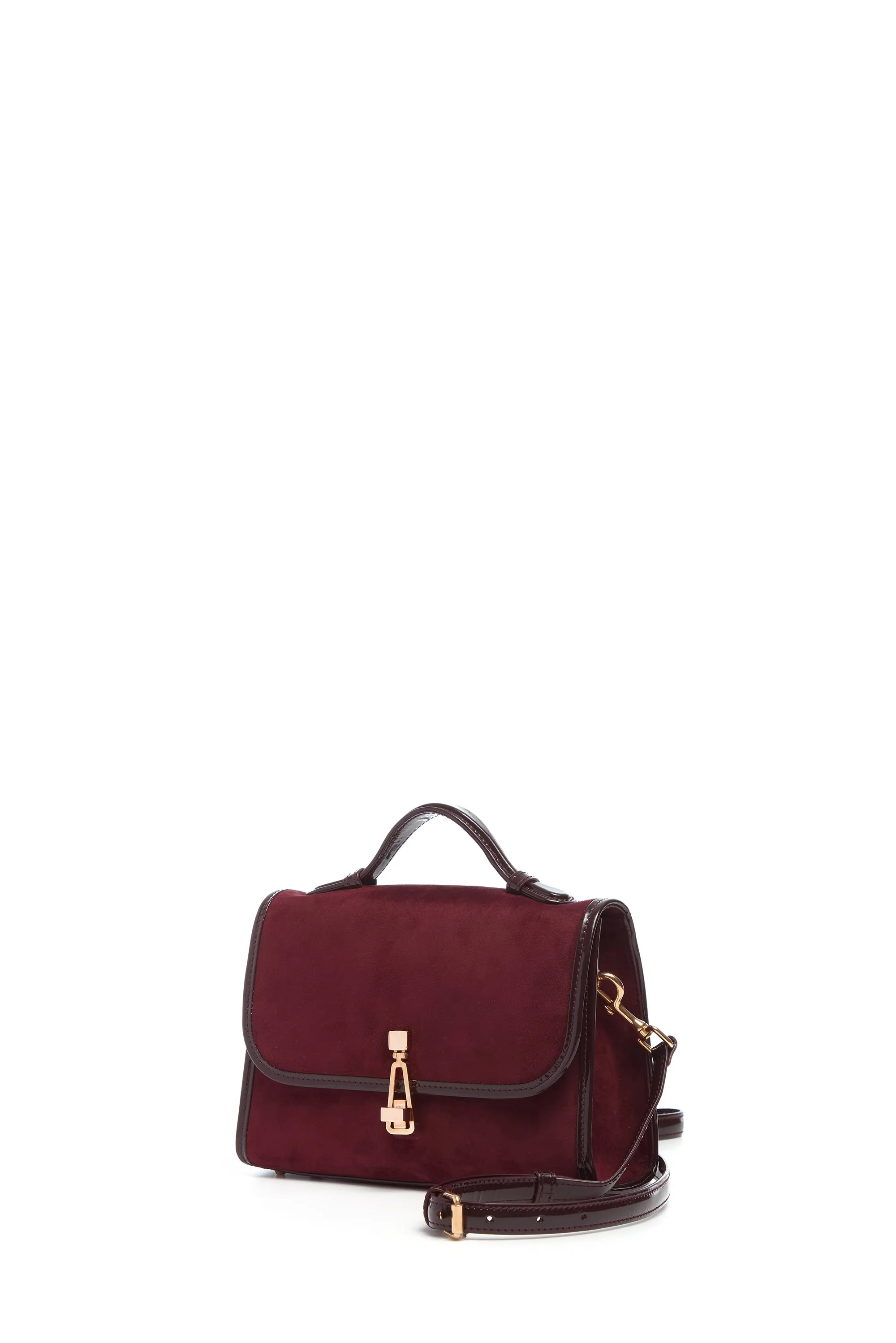 Small Leonora Bag in Bordeaux Suede sold by Gabriela Hearst product image thumbnail 2