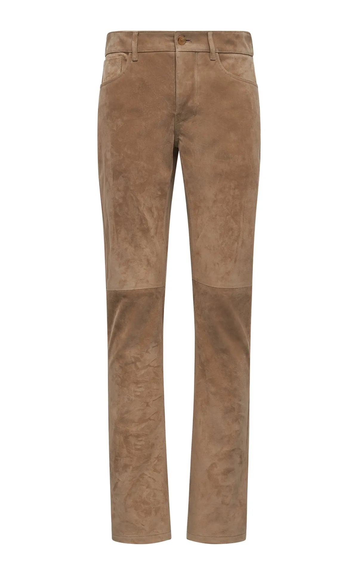 Anthony Five Pocket Pant in Camel Suede sold by Gabriela Hearst