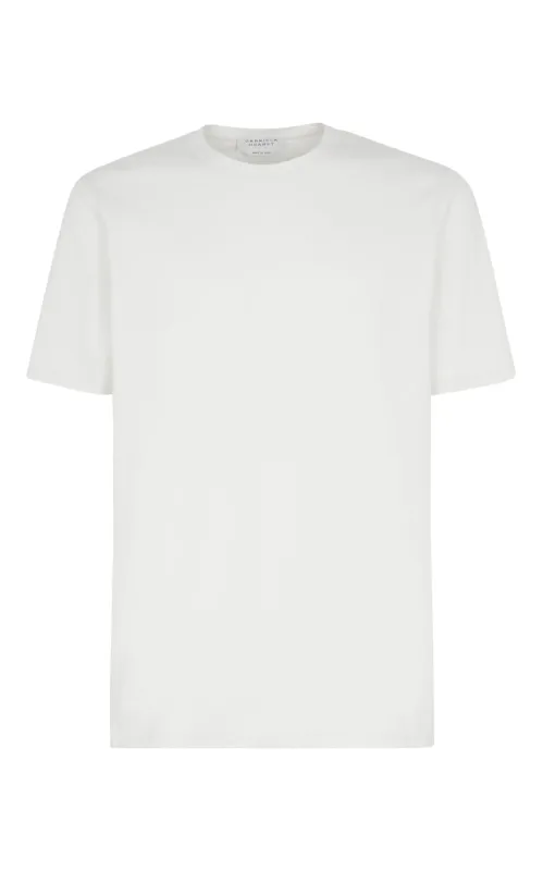 Bandeira T-shirt in White Organic Cotton sold by Gabriela Hearst
