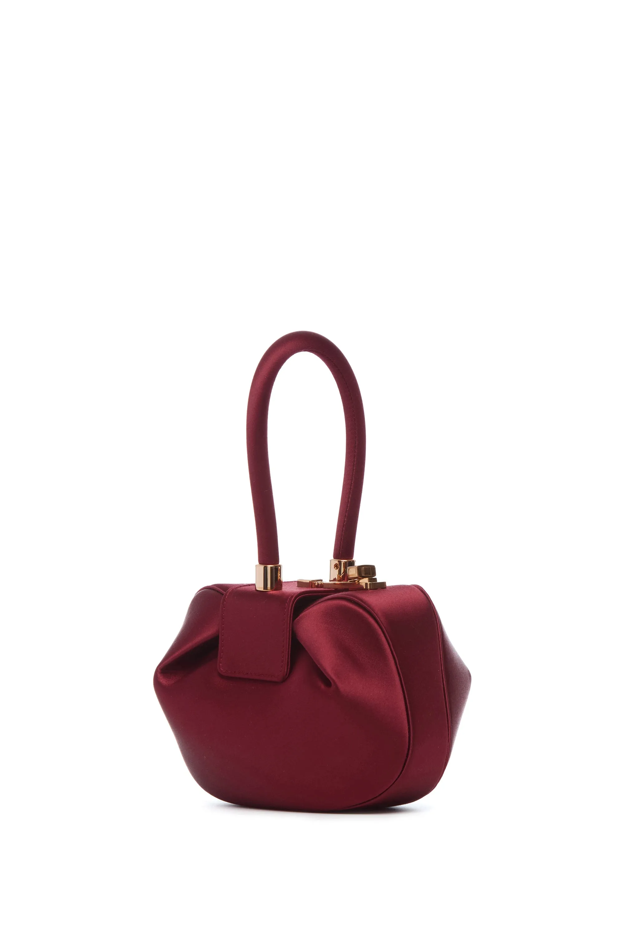 Demi Bag in Ruby Satin sold by Gabriela Hearst
