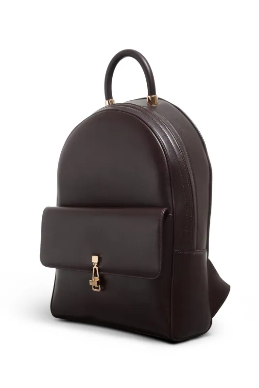 Billie Backpack in Bordeaux Nappa Leather sold by Gabriela Hearst
