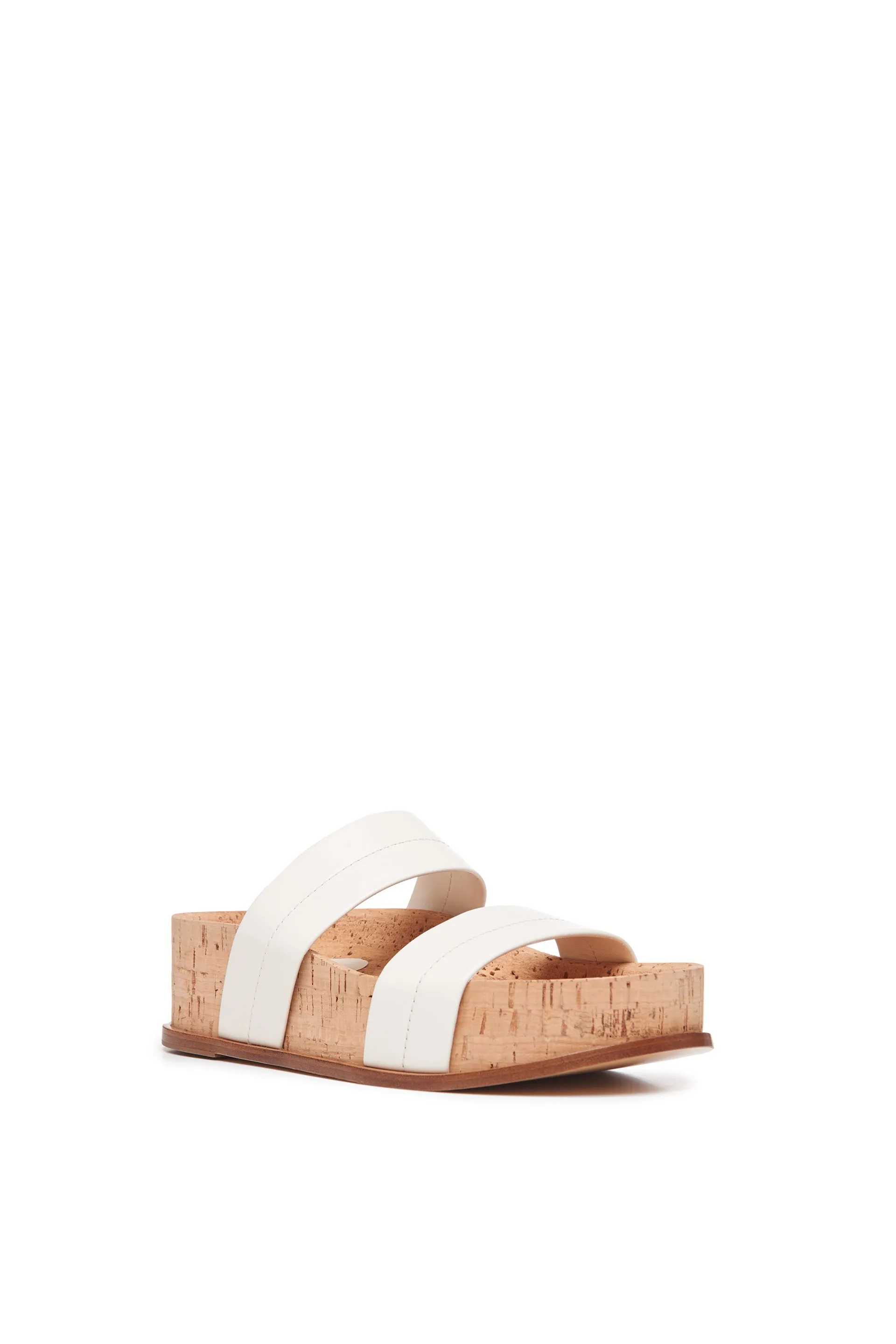 Striker Platform Sandal in Cream Leather sold by Gabriela Hearst product image thumbnail 2