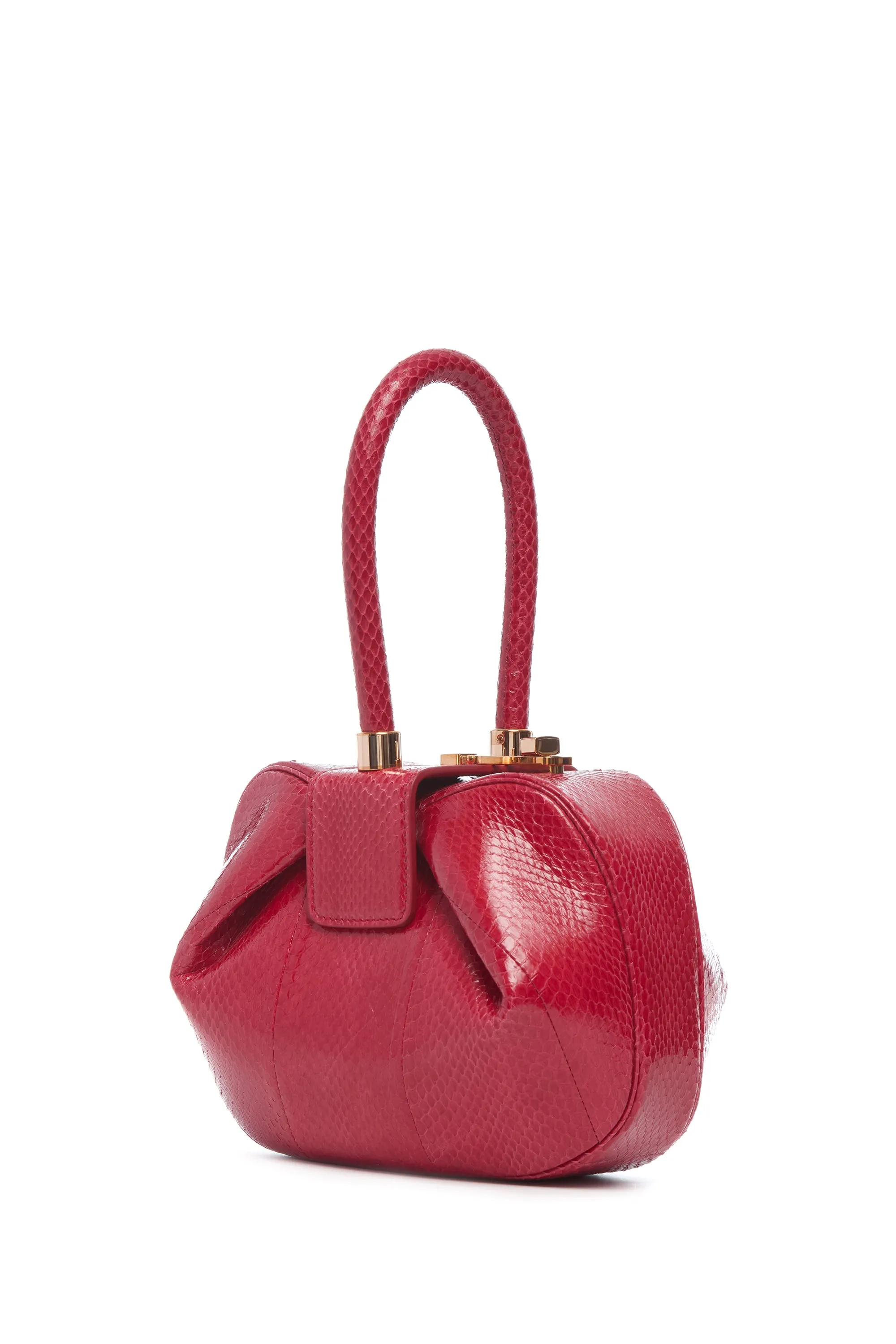 Nina Bag in Red Snakeskin sold by Gabriela Hearst
