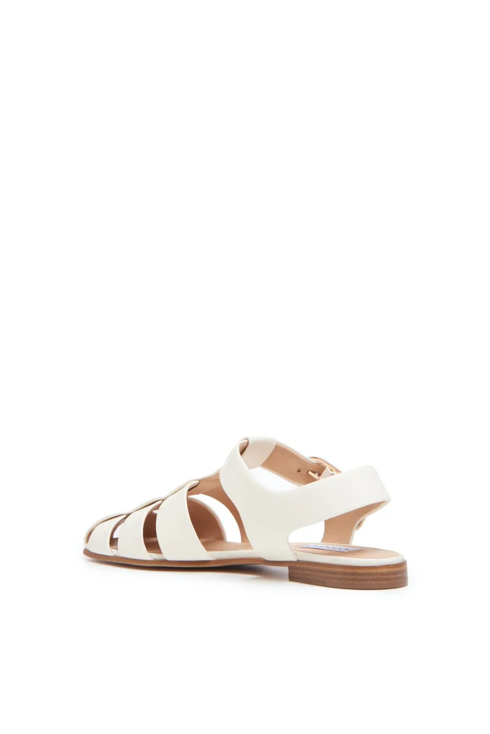 Lynn Flat Sandal in Cream Nappa Leather sold by Gabriela Hearst product image thumbnail 3