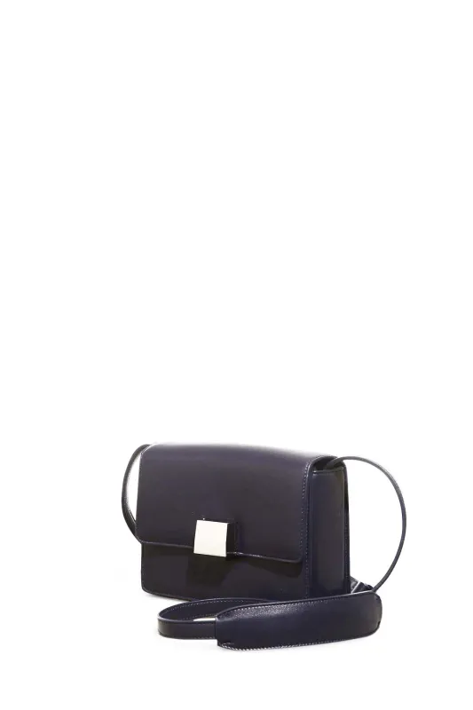 Mercedes Shoulder Bag in Navy Nappa Leather sold by Gabriela Hearst