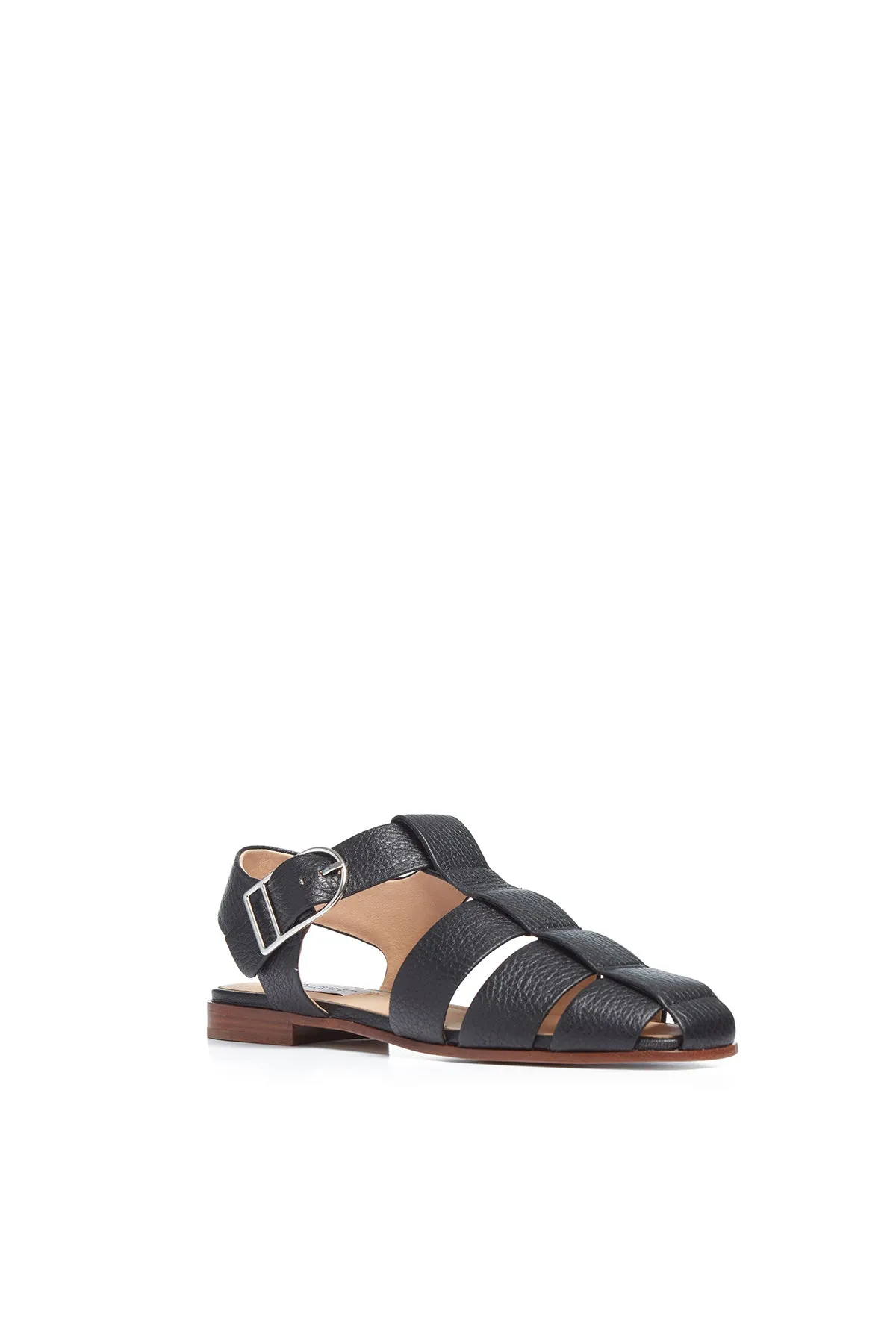 Lynn Sandal in Black Textured Leather sold by Gabriela Hearst product image thumbnail 2