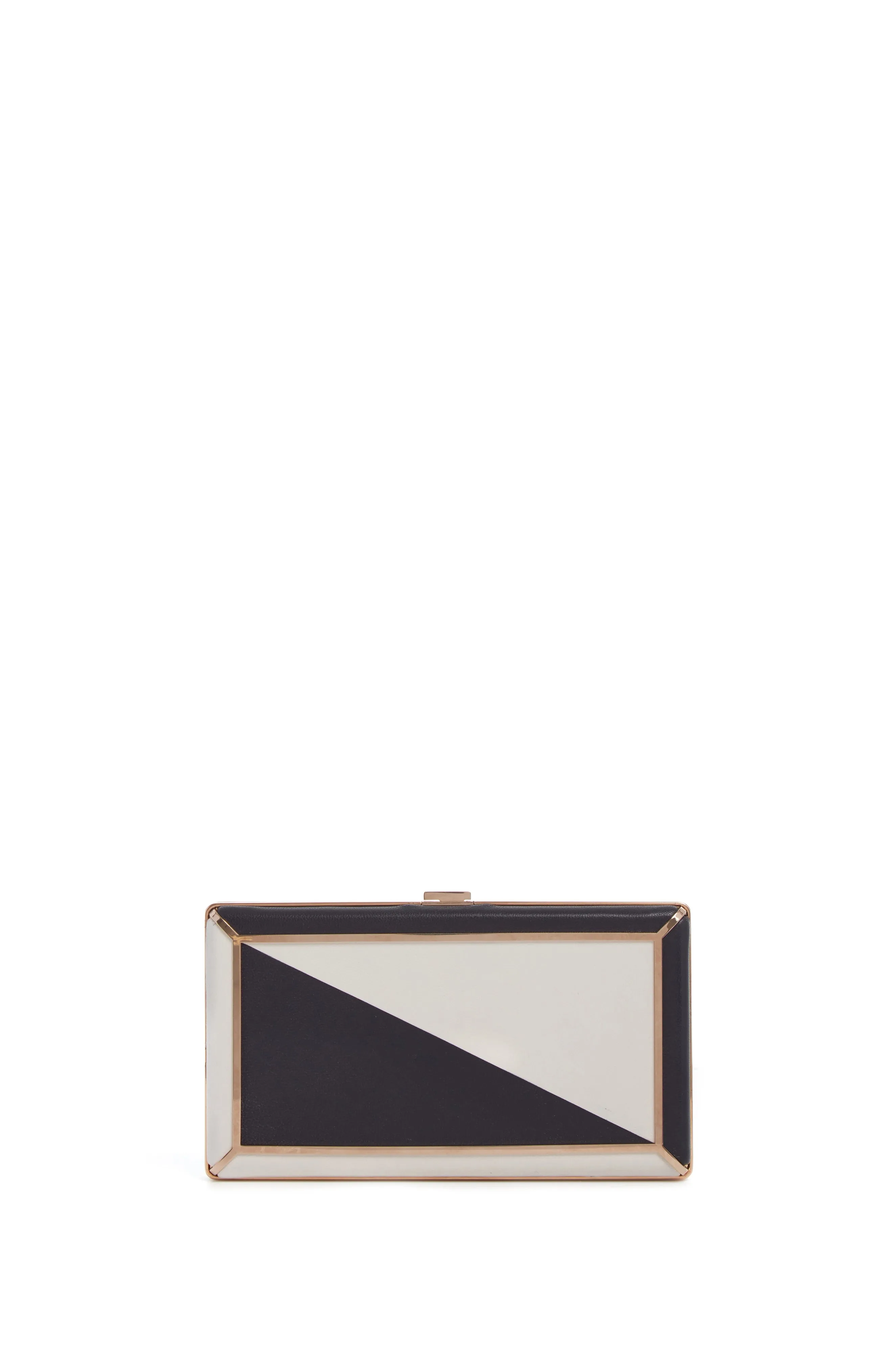 Callas Clutch in Navy & Ivory Nappa Leather sold by Gabriela Hearst