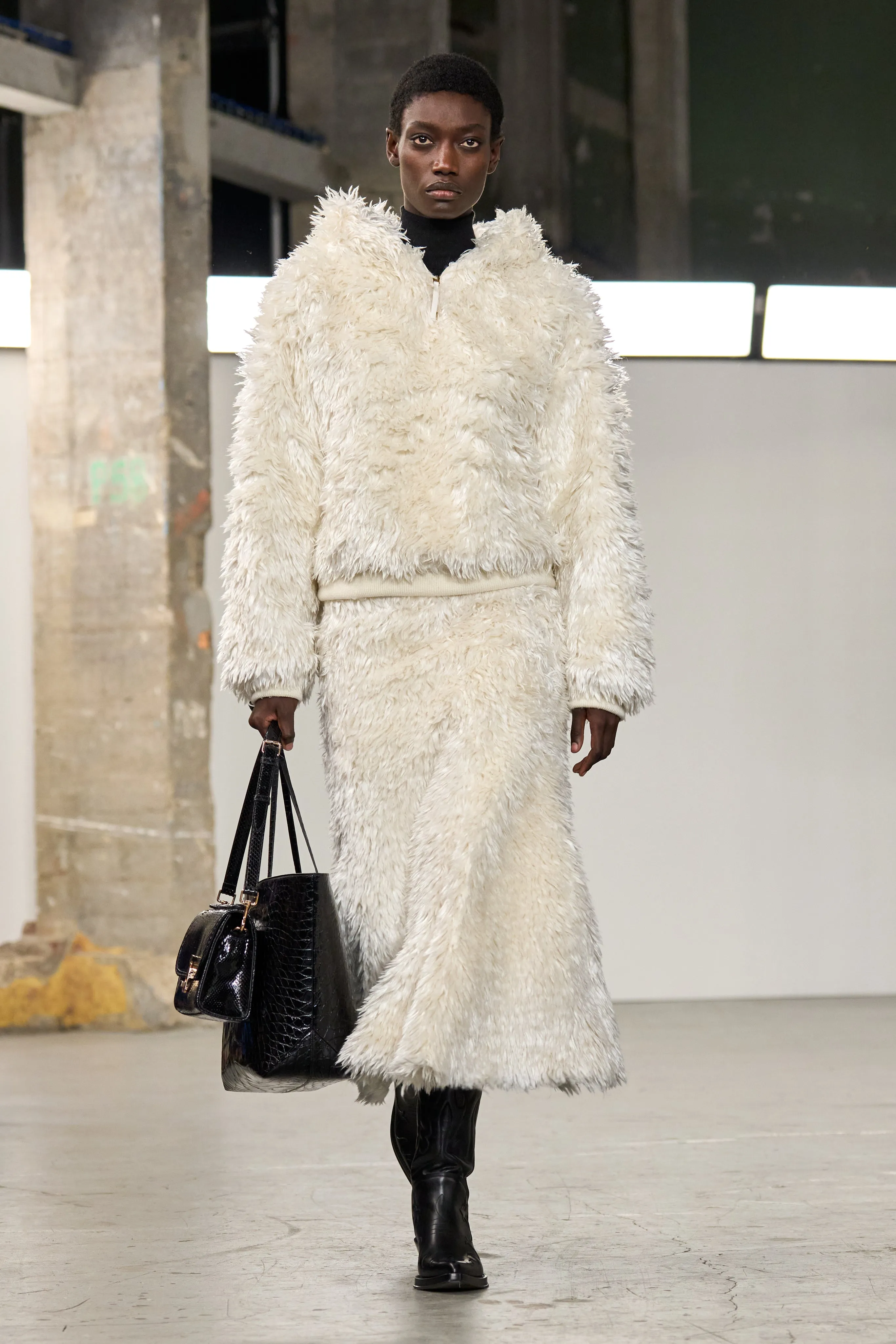 Orlando Hoodie in Ivory Silk Fur sold by Gabriela Hearst product image thumbnail 2