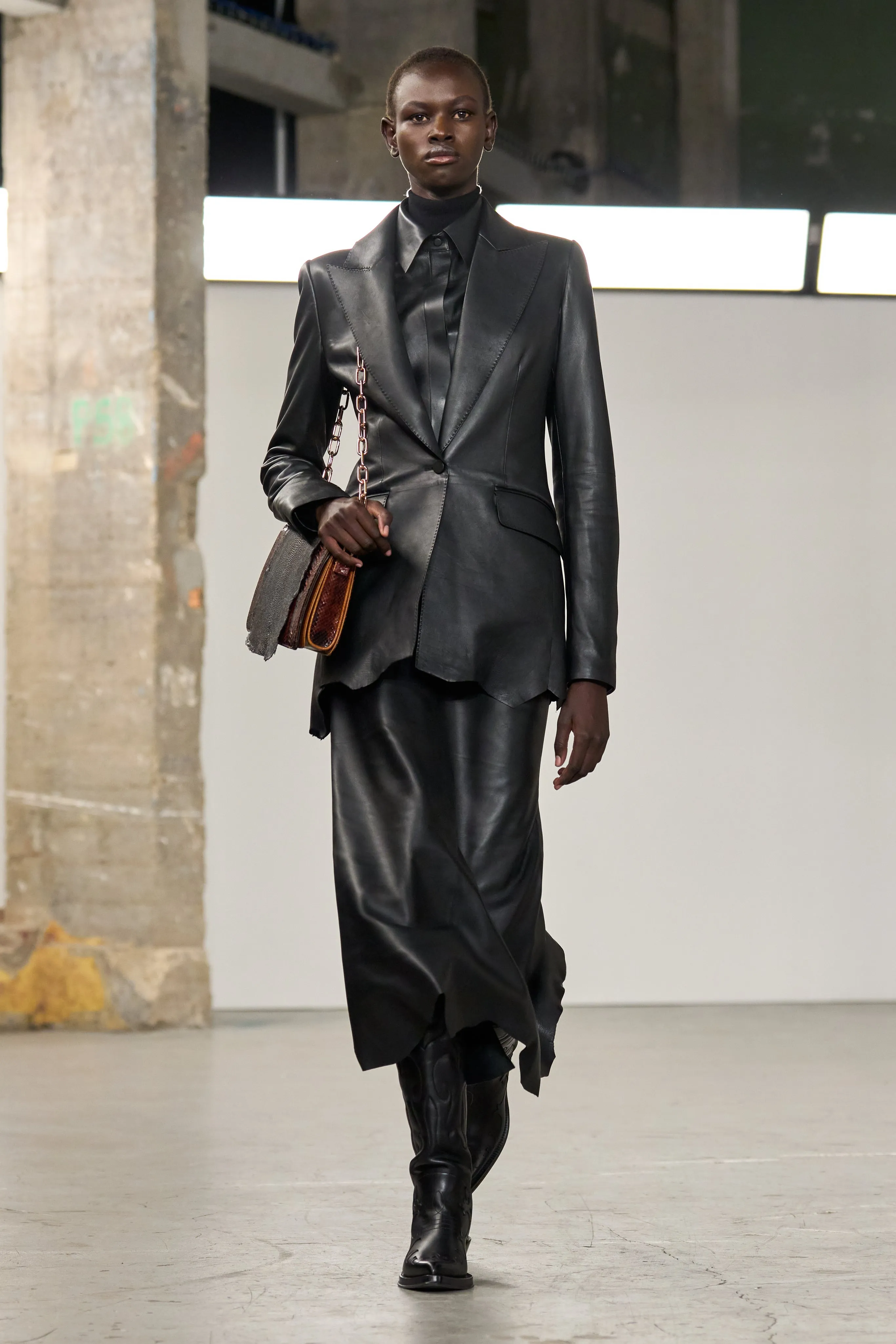 Sybel Blazer in Black Soft Nappa Leather sold by Gabriela Hearst product image thumbnail 2