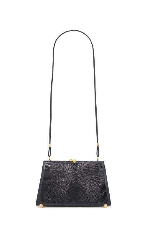 Vintage No.5 Bag in Black Snakeskin Leather made by Gabriela Hearst