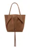 Marija Tote Bag in Dark Sand Suede sold by Gabriela Hearst