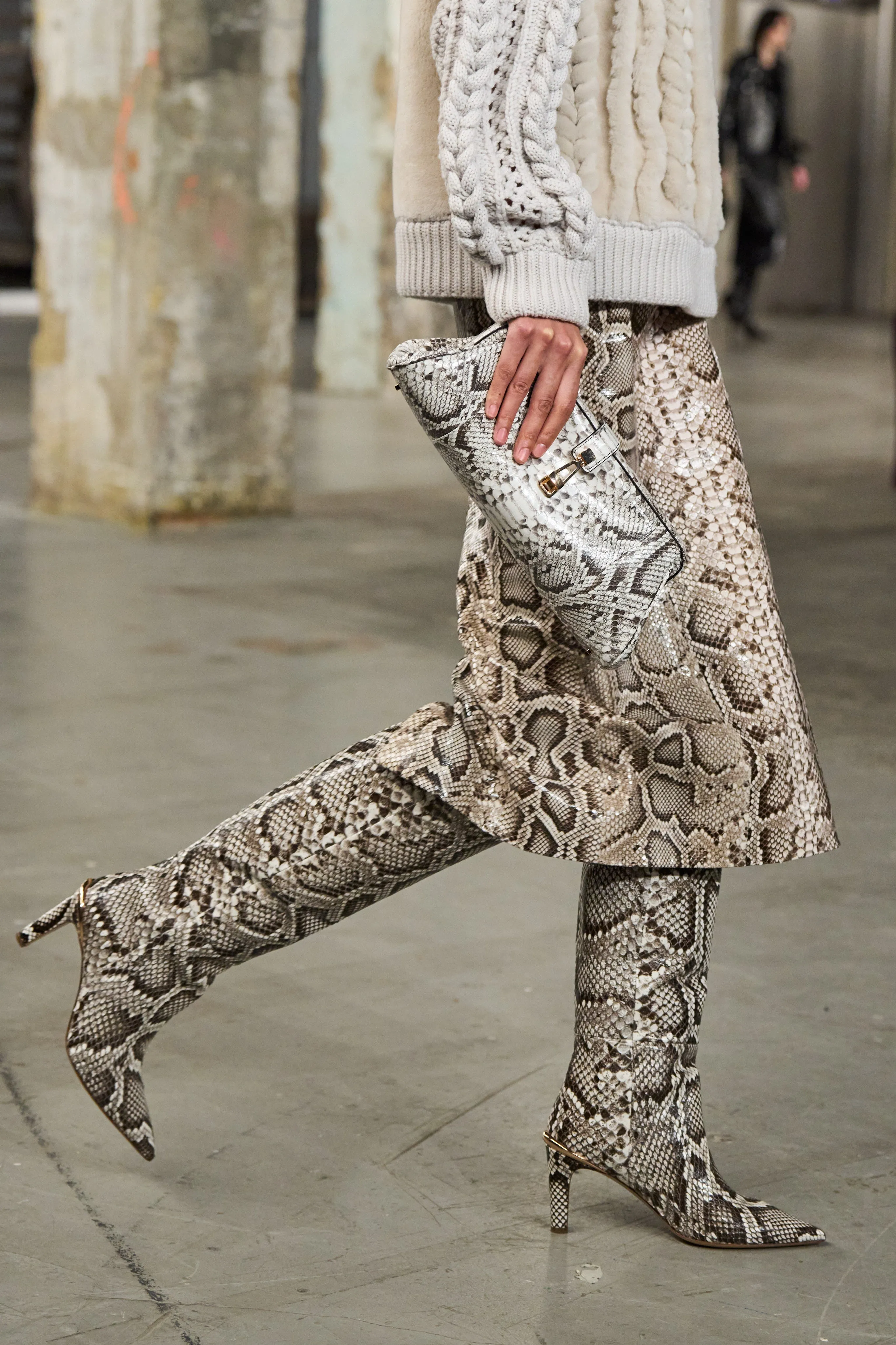 Baguette Clutch in Black/Ivory Leather sold by Gabriela Hearst product image thumbnail 2