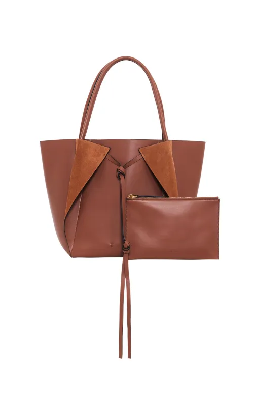 Marija Tote Bag in Cognac Leather sold by Gabriela Hearst