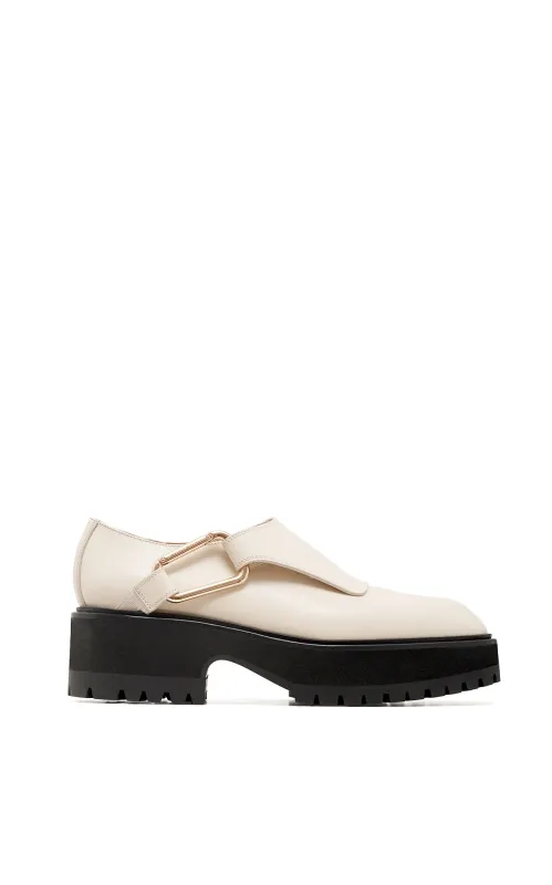Nash Shoe in Ivory Leather sold by Gabriela Hearst