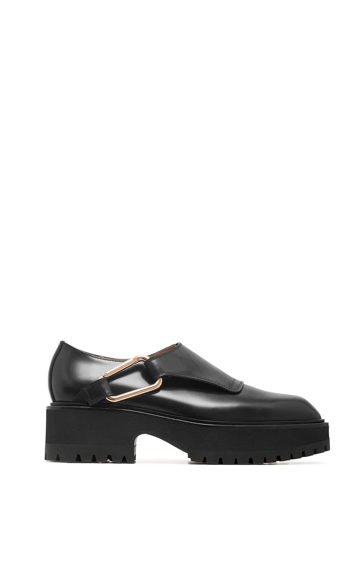 Nash Shoe in Black Leather sold by Gabriela Hearst