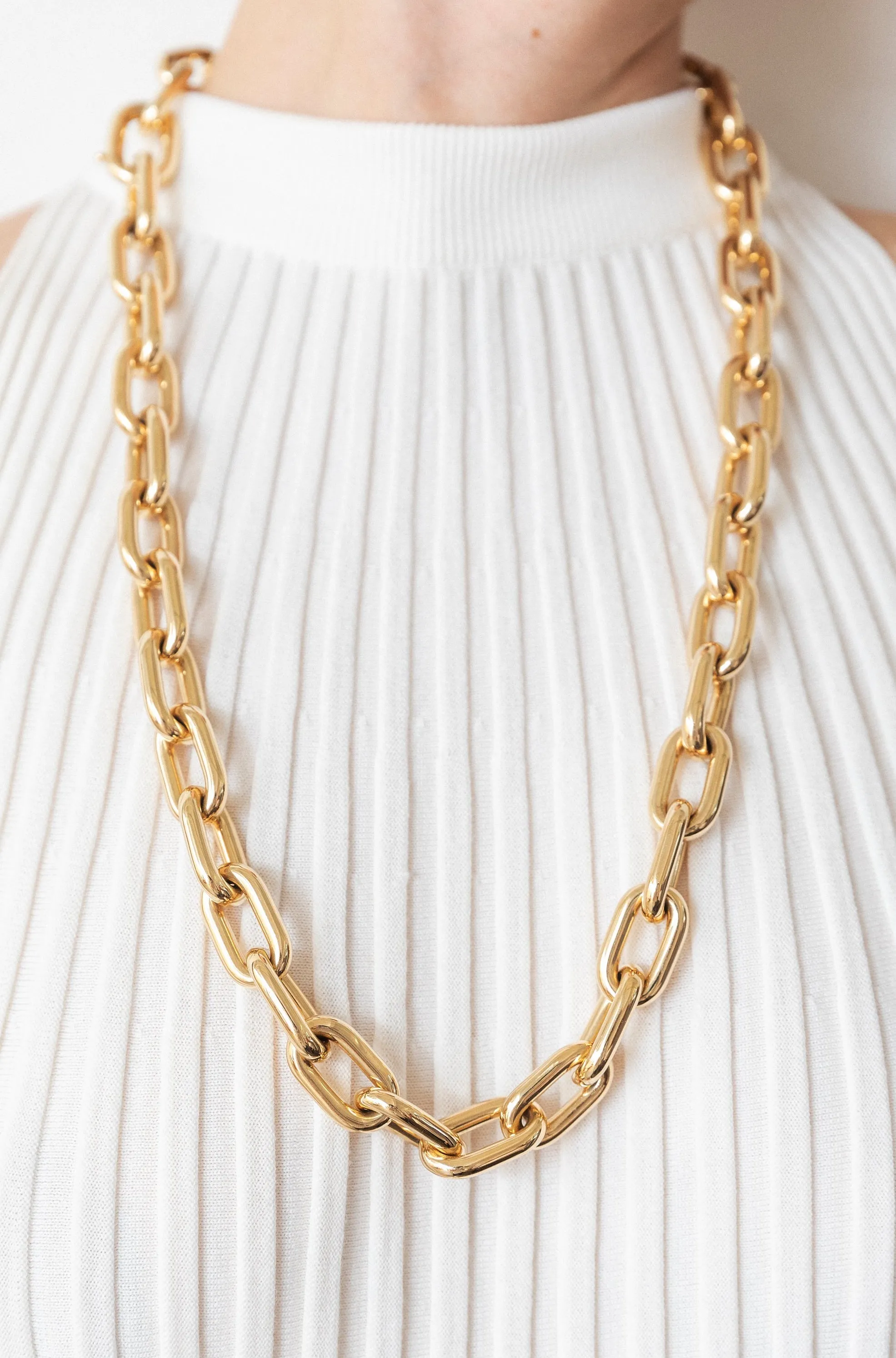 Long Chain Necklace in 18K Gold sold by Gabriela Hearst product image thumbnail 4