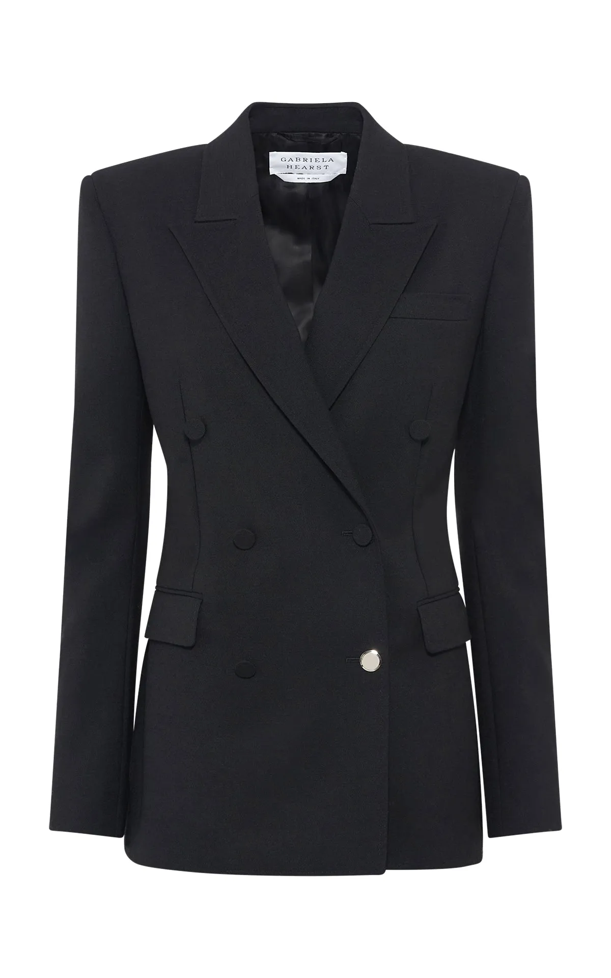 Gavin Blazer in Black Recycled Wool sold by Gabriela Hearst