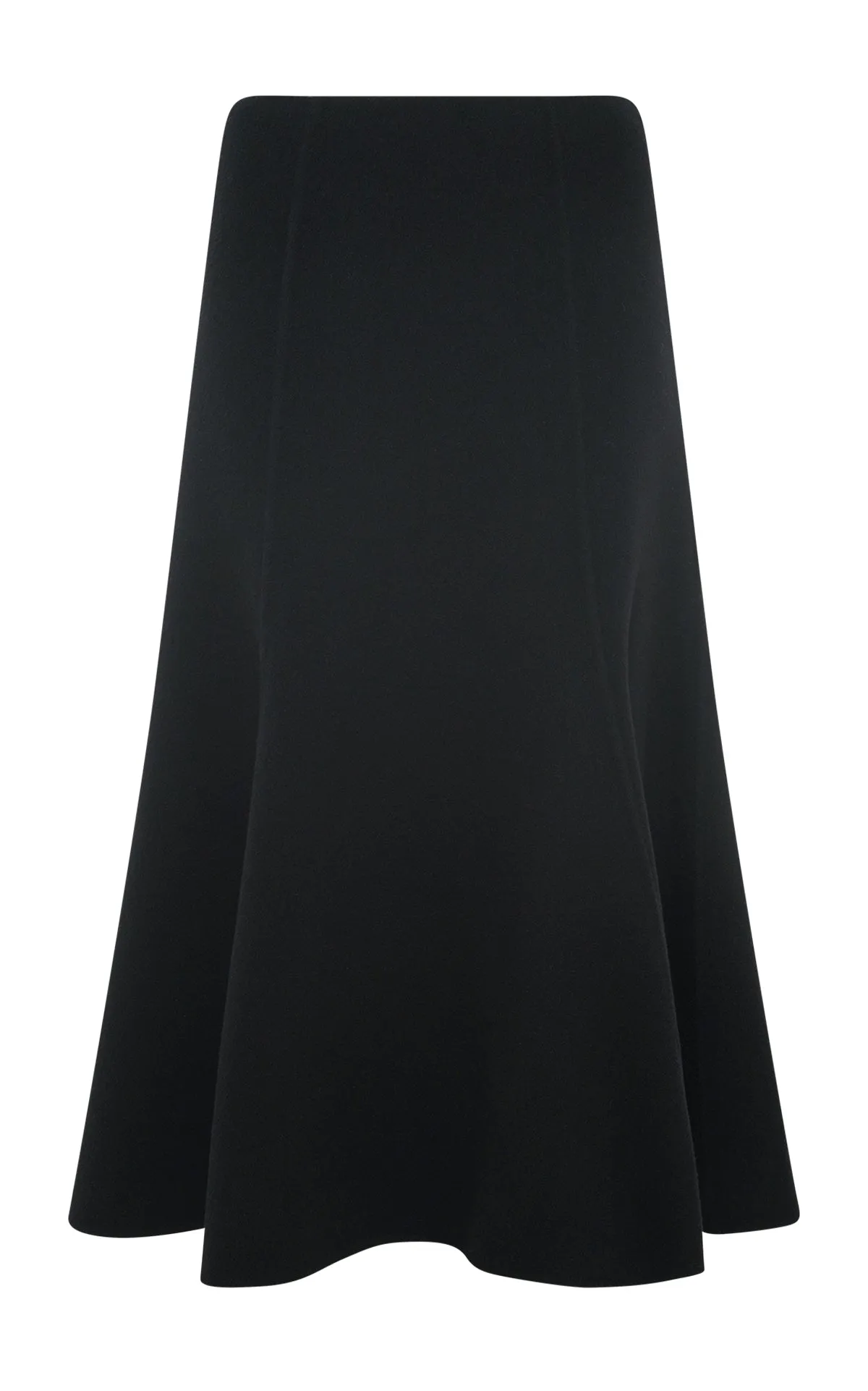 Patterson Skirt in Black Recycled Cashmere sold by Gabriela Hearst