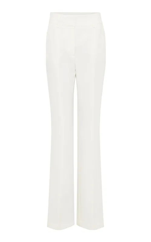 Cecilia Pant in Ivory Recycled Wool made by Gabriela Hearst