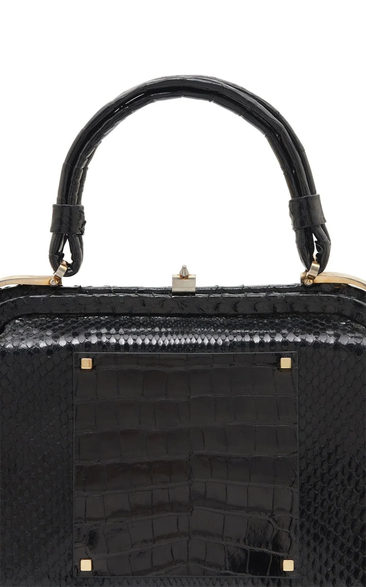 Vintage No.7 Bag in Black Snakeskin & Crocodile Leather sold by Gabriela Hearst product image thumbnail 4