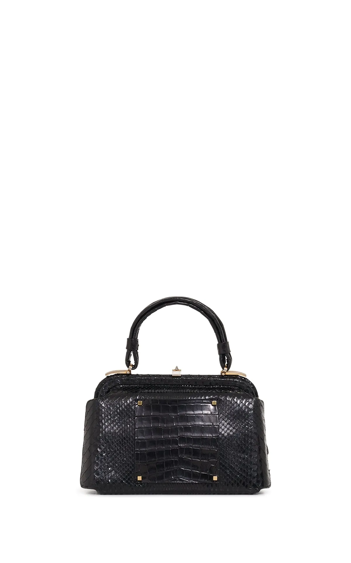 Vintage No.7 Bag in Black Snakeskin & Crocodile Leather sold by Gabriela Hearst product image thumbnail 5