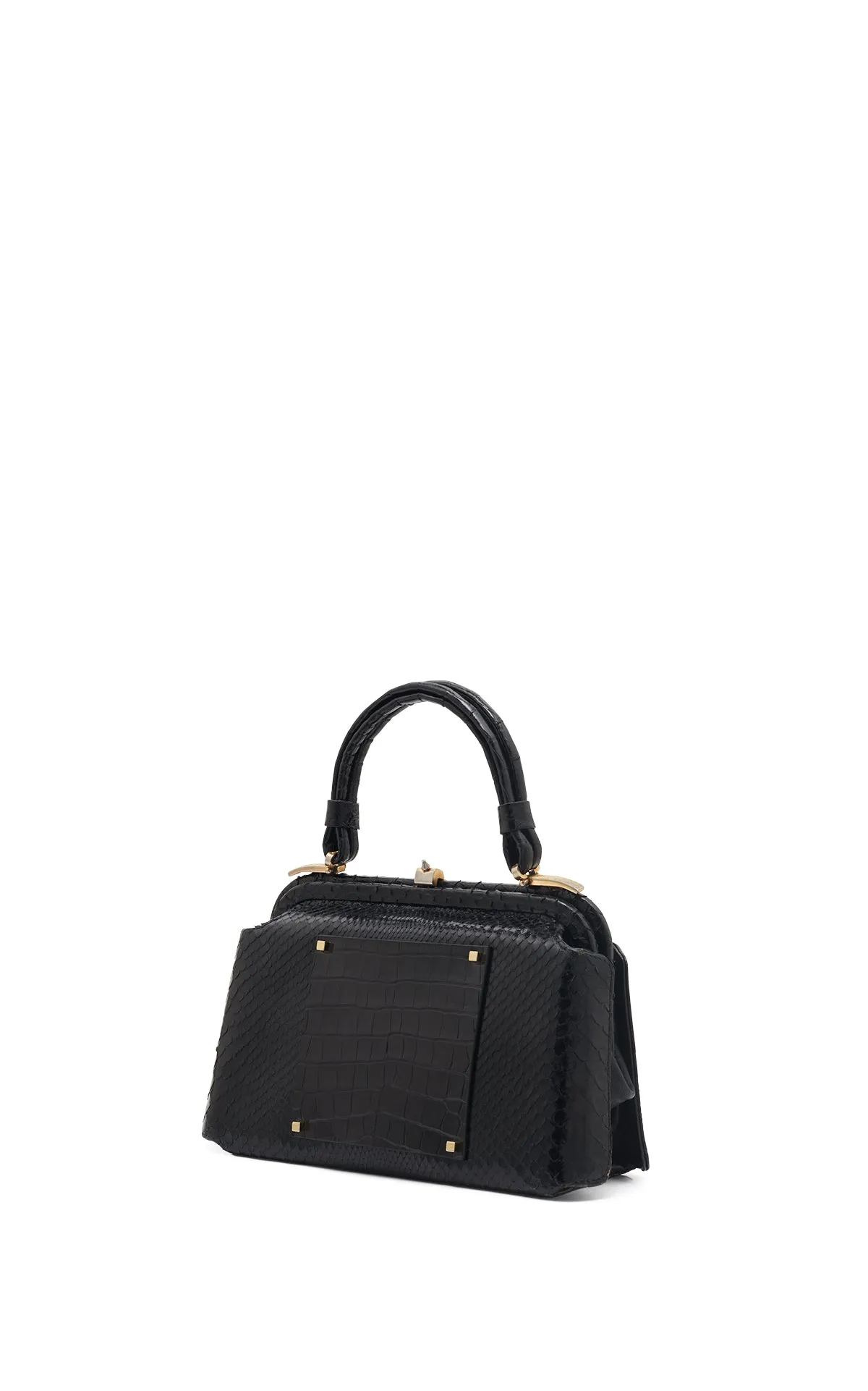 Vintage No.7 Bag in Black Snakeskin & Crocodile Leather sold by Gabriela Hearst product image thumbnail 2