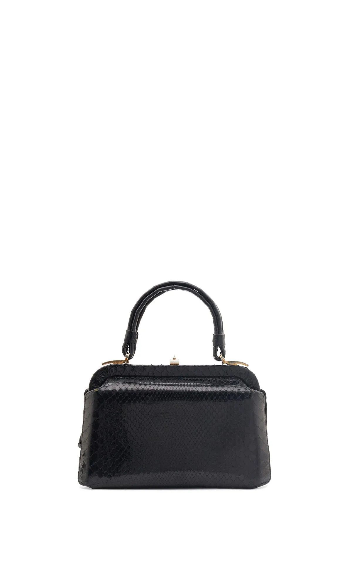 Vintage No.7 Bag in Black Snakeskin & Crocodile Leather sold by Gabriela Hearst product image thumbnail 3