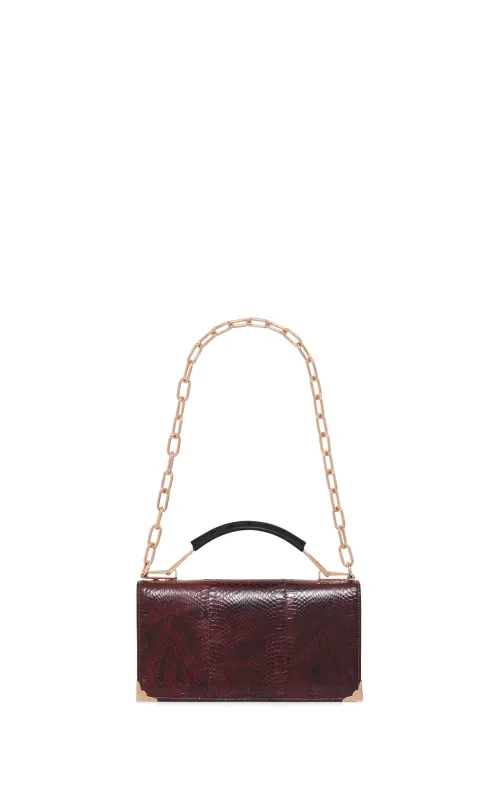 Vintage No.6 Bag in Bordeaux Snakeskin sold by Gabriela Hearst
