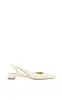 Delia Slingback Shoe in Ivory Nappa Leather sold by Gabriela Hearst