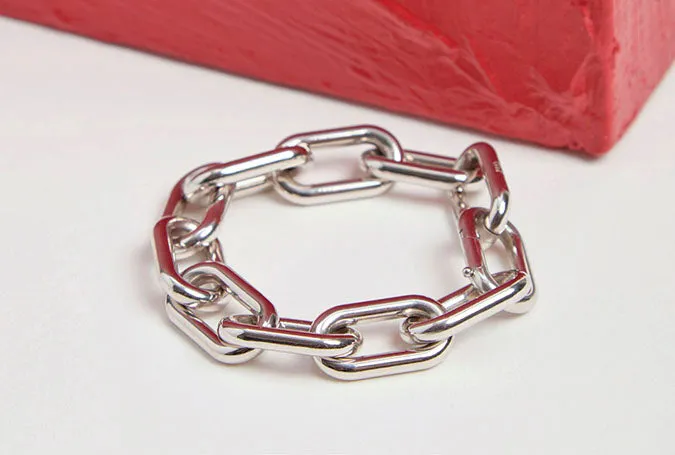 Link Bracelet in 18K White Gold (Classic Links) sold by Gabriela Hearst product image thumbnail 2